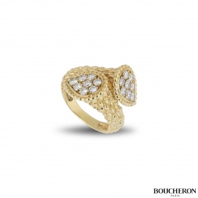 Boucheron Yellow Gold Serpent Bohme Ring JRG04BAB1